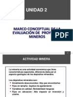 Unidad 2 Marco Conceptual de La Valuación de Proyectos y Operaciones Mineras