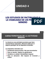 Unidad 4 Los Estudios de Factibilidad y La Viabilidad de Un Proyecto Minero