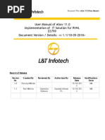 User Manual of Egov 11.0 Implementation of It Solution For RVNL D3799 Document Version / Details