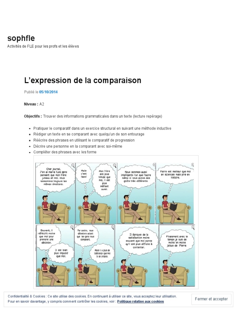L'expression de la comparaison en FLE | PDF | Linguistique | Langues