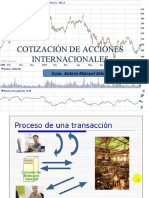 Cotización de Acciones Internacionales: Econ. Antero Manuel Zelada Chávarry