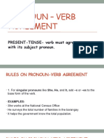 Pronoun - Verb Agreement: PRESENT-TENSE-verb Must Agree With Its Subject Pronoun