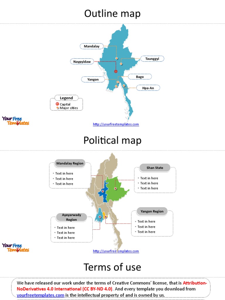 Myanmar Political Map Overview | PDF