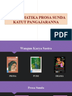 Problematika Prosa Sunda Katut Pangajaranna