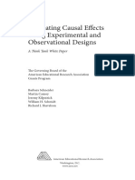 Shavelson Estimating Causal Effects Using Experimental and Observation Designs
