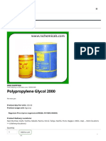 Polypropylene Glycol 2000 - RXCHEMICALS