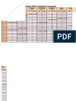 Employee Work Schedule Template: Sunday Monday Tuesday Wednesday Thursday Friday Saturday 4/1 4/2 4/3 4/4 4/5 4/6 4/7