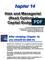 Risk and Managerial (Real) Options in Capital Budgeting Risk and Managerial (Real) Options in Capital Budgeting