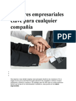 Valores Empresariales Clave para Cualquier Compañía