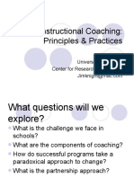 Instructional Coaching: Principles & Practices: Jim Knight University of Kansas Center For Research On Learning