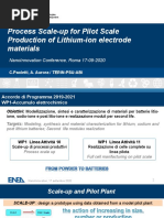 Process Scale Up For Pilot Scale Production of Lithium Ion Electrode Materials