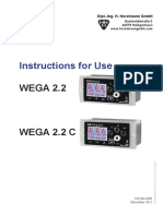 Instructions for Use WEGA 2.2 WEGA 2.2 C. Dipl.-Ing. H. Horstmann GmbH. Humboldtstraße Heiligenhaus
