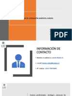 UST Curso GI de Minas - 4 Clase NOCIONES DE LEGISLACIÃ"N AMBIENTAL MINERA