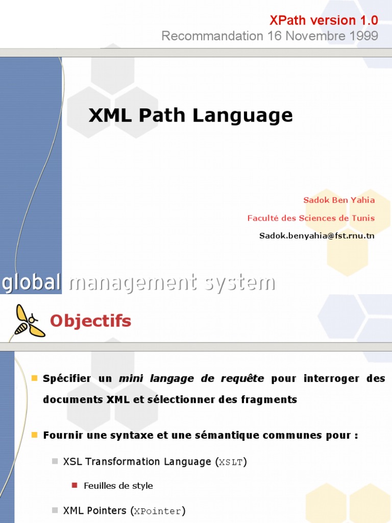 Form Xpath Intro PDF XPath Formats de sérialisation des données
