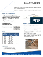 Sistema PASAJUNTA LINEAL para transferencia de carga entre losas de concreto