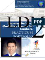 Learning Delivery Modalities Course For Teachers: Practicum Portfolio