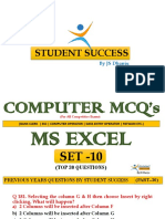 Ms Excel Set 10