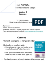 Cement Types and Properties