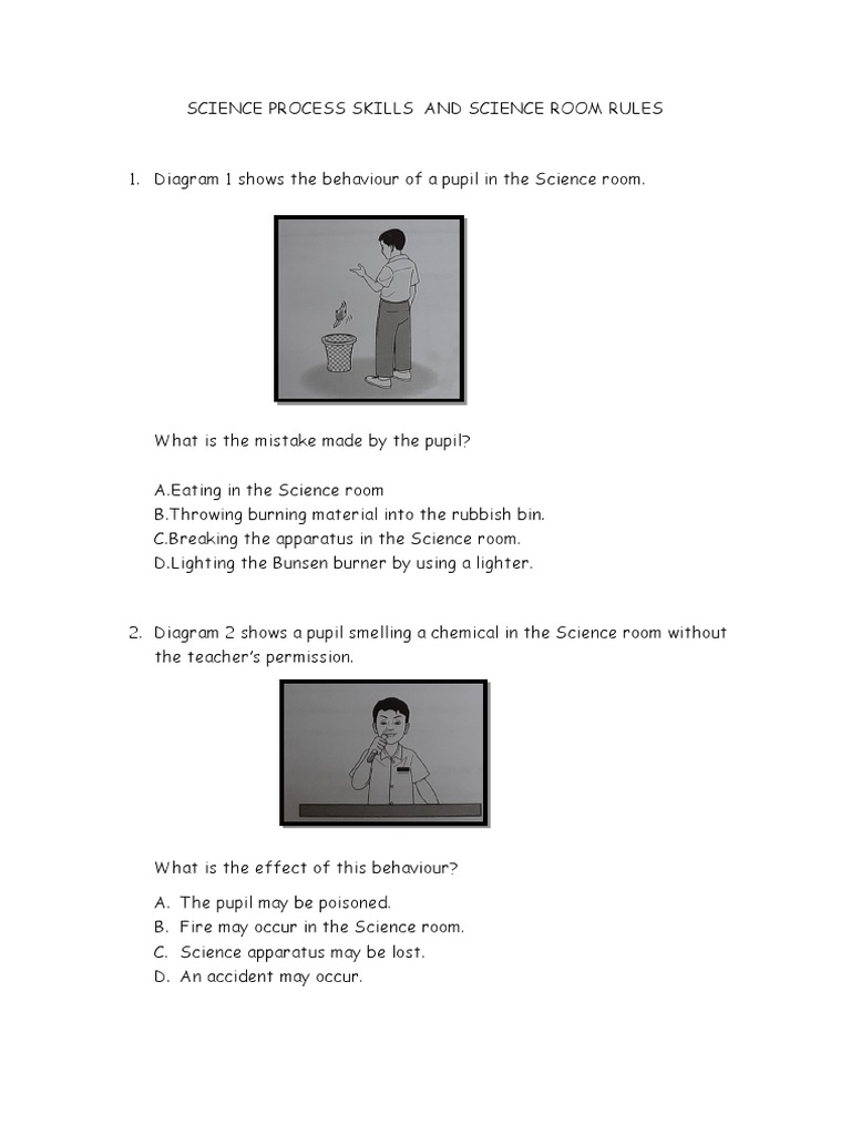 Science Room Rules | Download Free PDF | Experiment | Observation