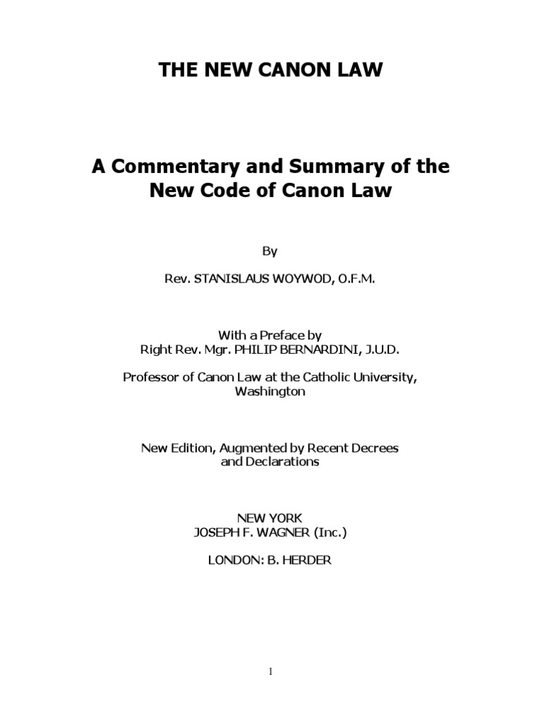 Commentary of The New Code of Canon Law PDF Catholic Church Confirmation