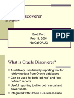 Oracle Discoverer: An Overview