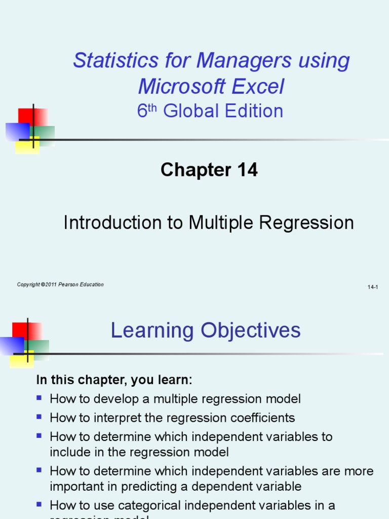 Statistics For Managers Using Microsoft Excel: 6 Global Edition | PDF ...