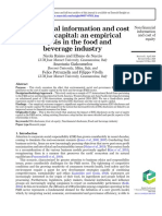 Non-financial Information and Cost of Equity Capital - An Empirical Analysis in the Food and Beverage Industry