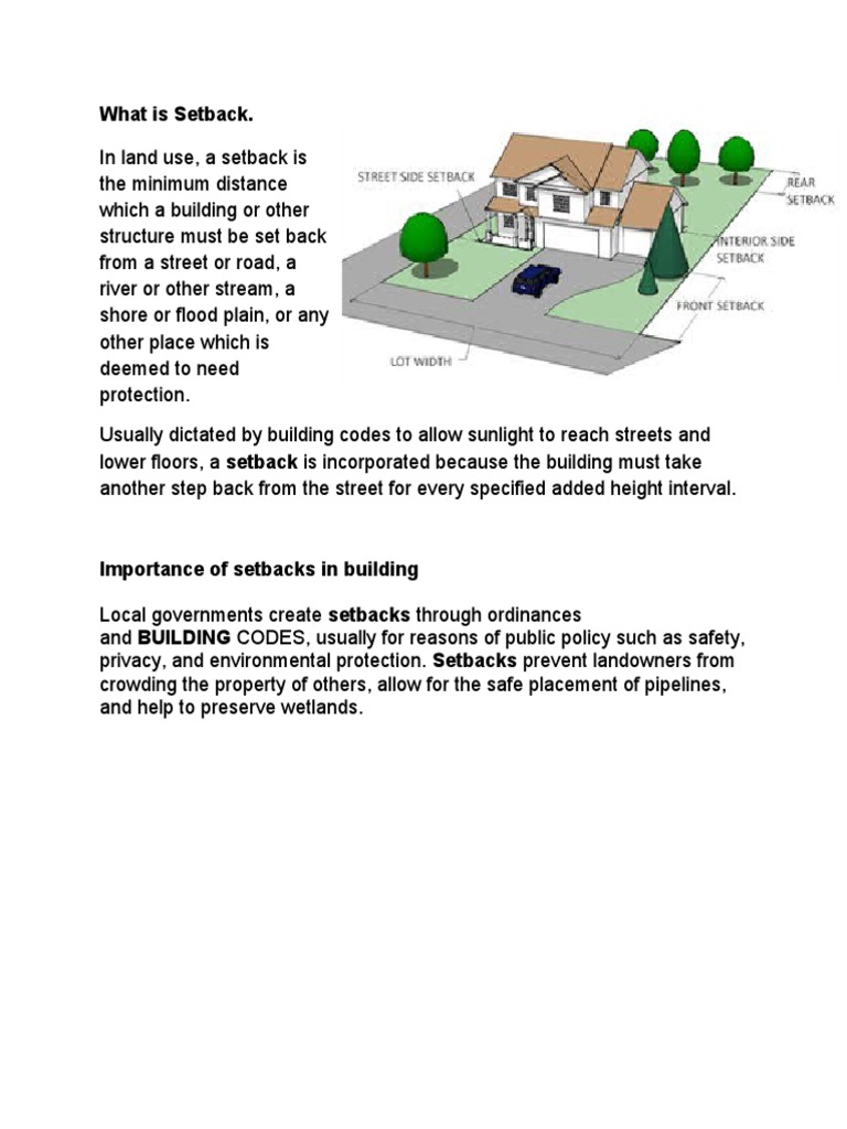 What Is Setback PDF