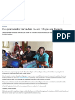 Des Journalistes Burundais Encore Refugiés Au Rwanda - Afrique - DW - 14.10.2020