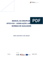 UFCD 9101 - Legislação Laboral e Normas de Qualidade