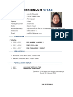 Contoh CV Mandiri VIA