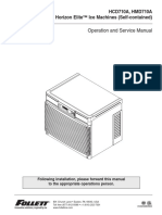 Operation and Service Manual: HCD710A, HMD710A Horizon Elite™ Ice Machines (Self-Contained)