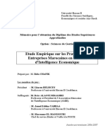 Etude Empirique Pratiques Entreprises Marocaines Intelligence Economique