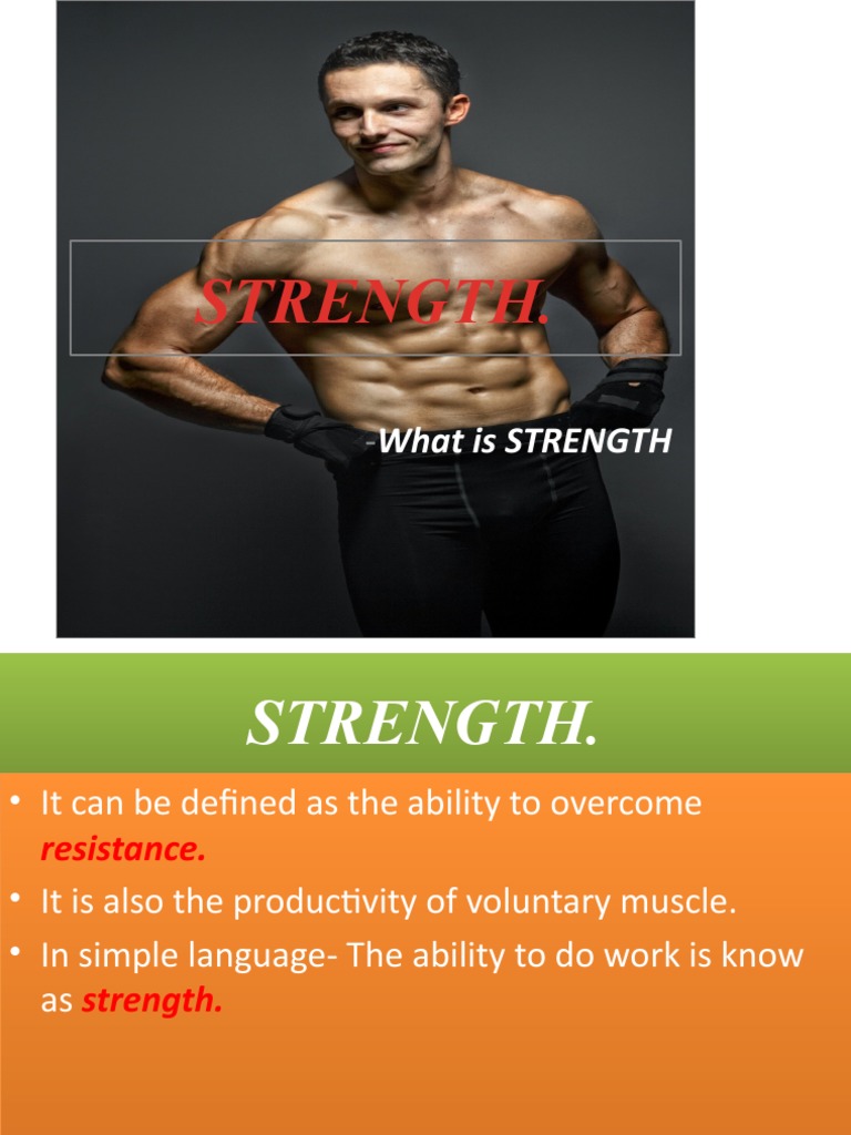 What Is Strength | PDF | Muscle Contraction | Strength Training