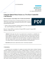 Sensors: Using The Optical Mouse Sensor As A Two-Euro Counterfeit Coin Detector