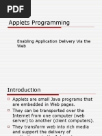 Applets Programming: Enabling Application Delivery Via The Web