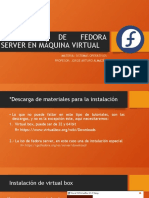 Instalacion de Fedora Server en Máquina Virtual