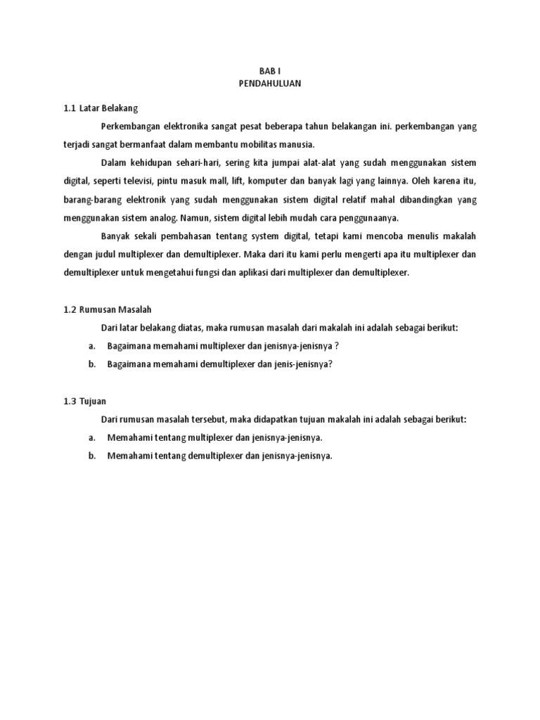 Makalah Mux Dan Demux PDF Free | PDF