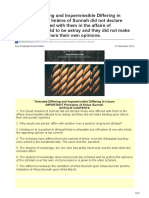 Tolerated and Impermissible Differing in Islaam: Important Principles