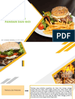 Burger With French Fries PowerPoint Templates