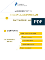 (0014B3) - English Foundation 3 - Day 1 - Introduction