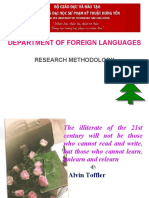 Department of Foreign Languages: Research Methodology