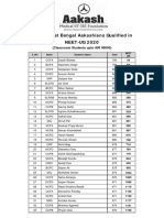 West Bengal Rank List