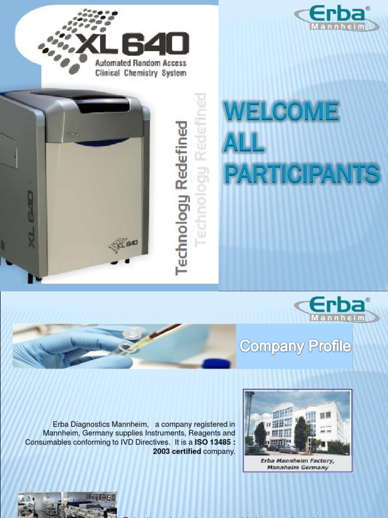 ERBA XL640 Presentation | PDF | Chemistry | Nature