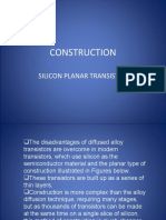 CONSTRUCTION of Si Planar Transistor