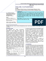 Esthetic Rehabilitation With A Cast Partial Denture: Case Report