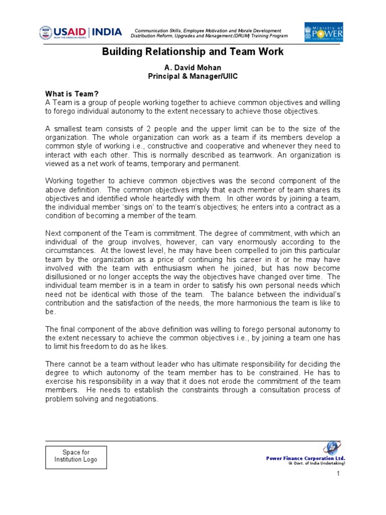 6-12 - EM - Team Building | PDF | Team Building | Goal