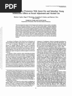 Social Competence Promotion With Inner-City and Suburban /bung Adolescents: Effects On Social Adjustment and Alcohol Use