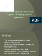 Hardware Implementation of Frequency Hopping Spread Spectrum