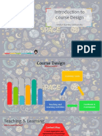 Introduction To Course Design: - Widya Kartika University